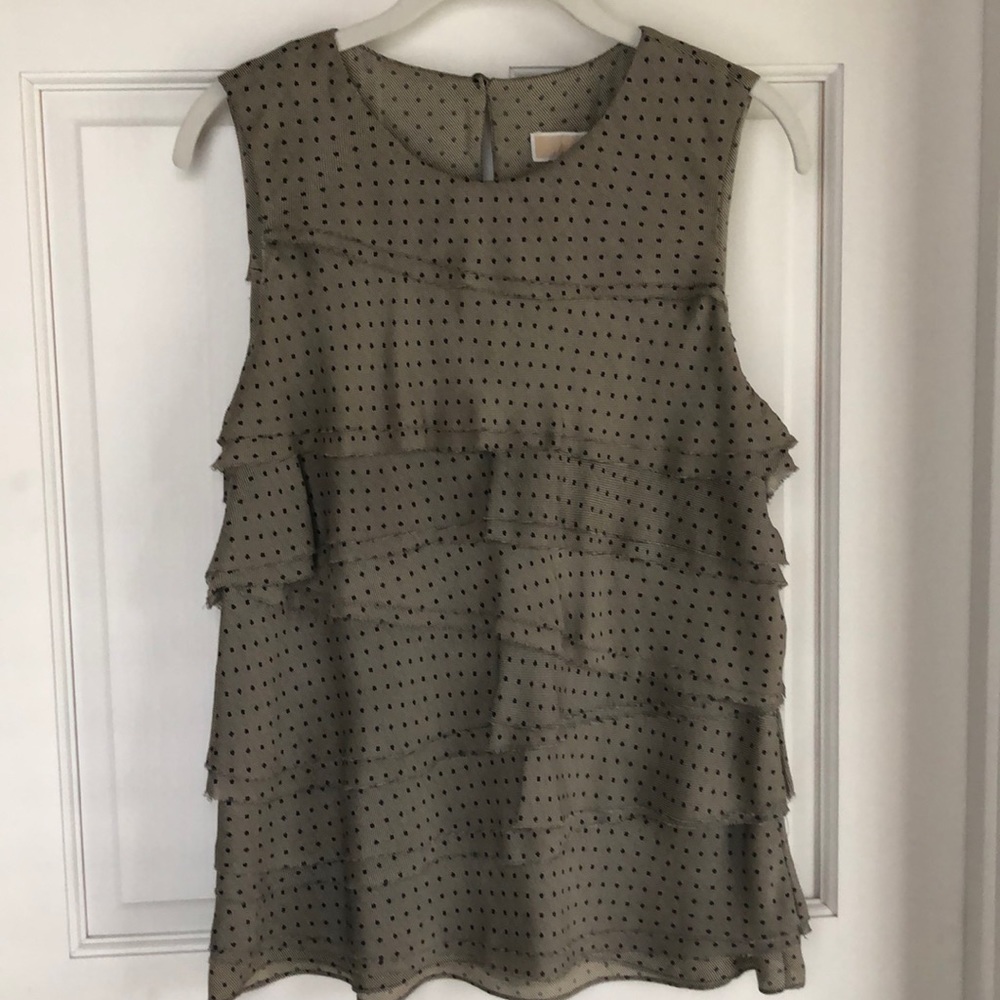 Michael Kors • Ruffle Polka Dot Blouse